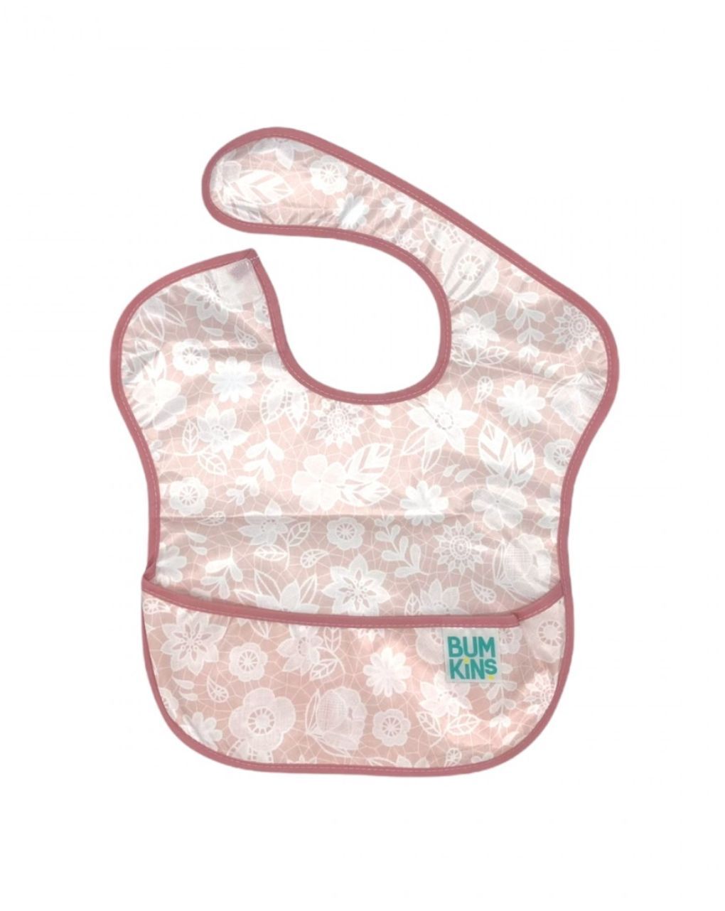Bumkins αδιάβροχη σαλιάρα superbib lace λουλουδάκια 6-24m 330373