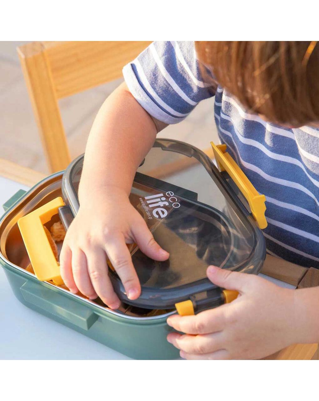 Ecolife ανοξείδωτο φαγητοδοχείο 900ml blue 33-bo-9069 - Ecolife