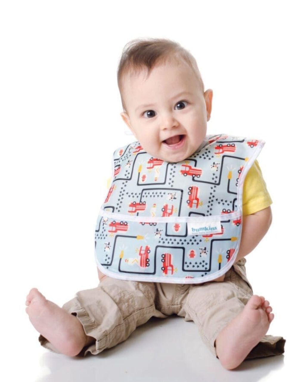 Bumkins αδιάβροχη σαλιάρα superbib fire engine 6-24m 3303897 - BUMKINS