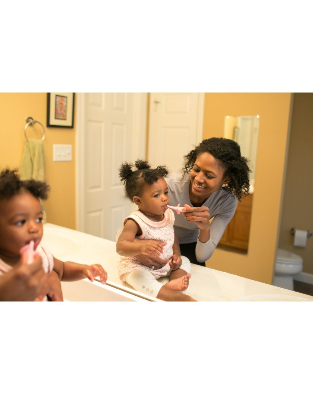 Dr. brown’s οδοντόβουρτσα ελεφαντάκι 0-3 ετών ροζ 112.70.1hc.183 - Dr Browns