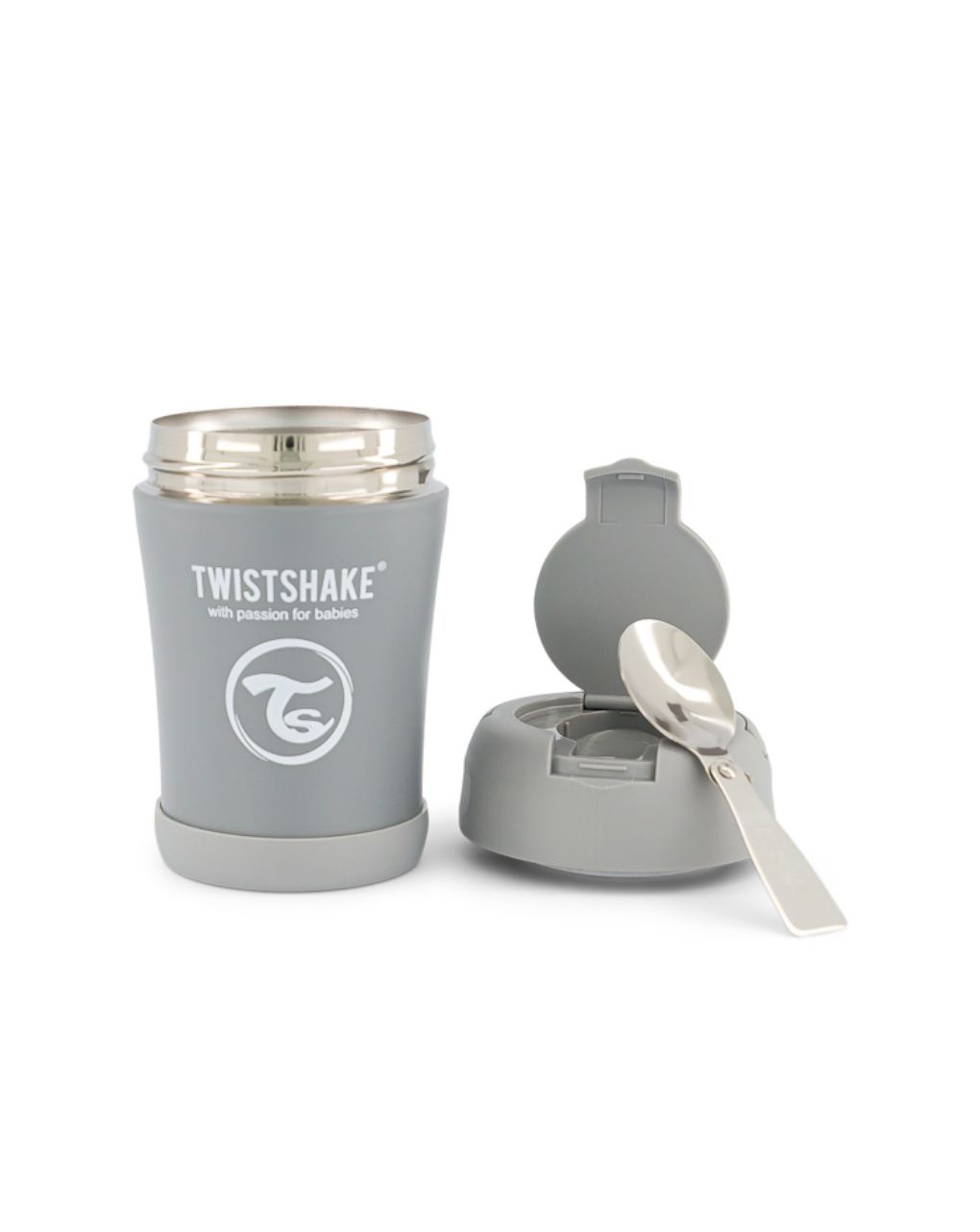 Twistshake ισοθερμικό δοχείο φαγητού 350ml pastel grey 32-08-78751
