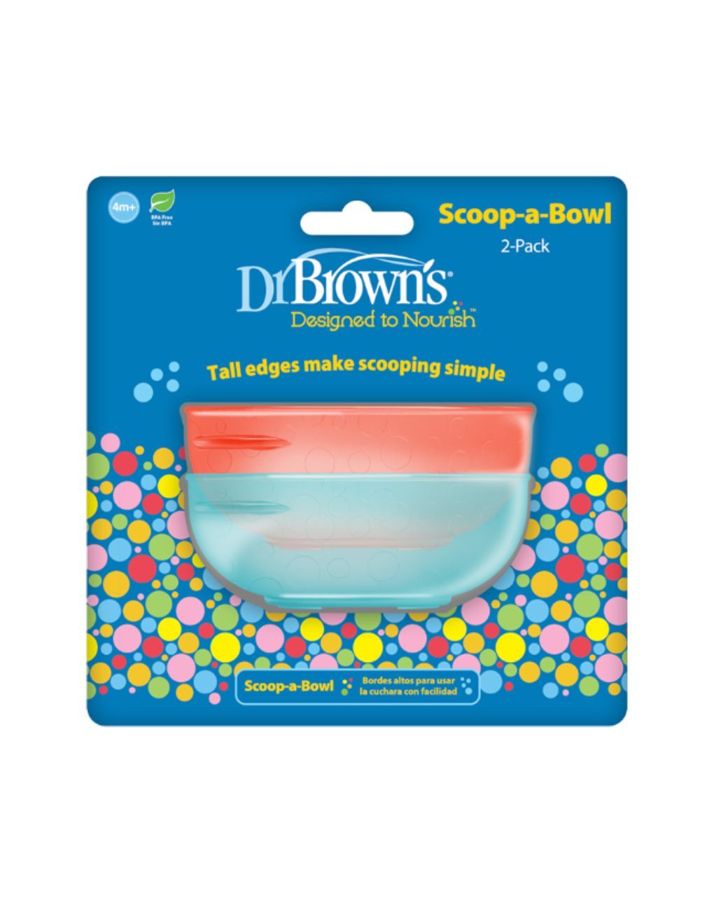 Dr. brown’s μπολ φαγητού 2τμχ 4m+ 112.70.1hc.340 - Dr Browns