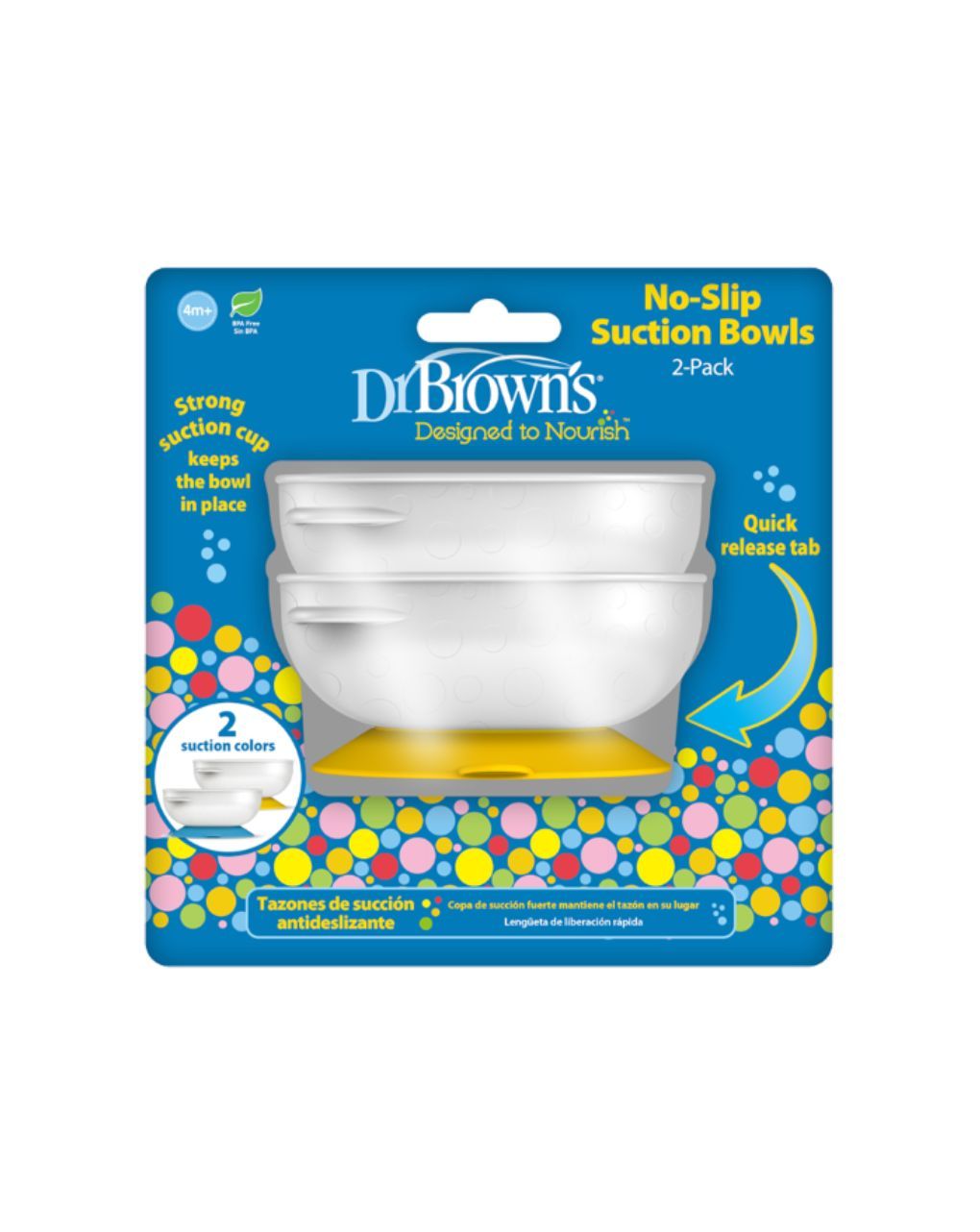Dr. brown’s αντιολισθητικό μπολ φαγητού 2τμχ 4m+112.70.1hc.339 - Dr Browns