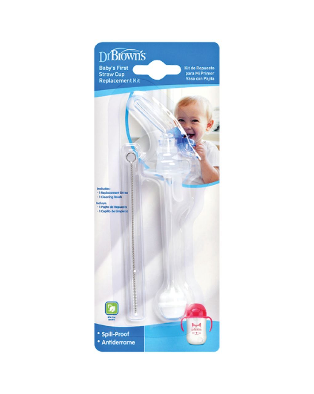 Dr. brown’s ανταλλακτικό εύπλαστο καλαμάκι για κύπελλο 112.70.1hc.254 - Dr Browns