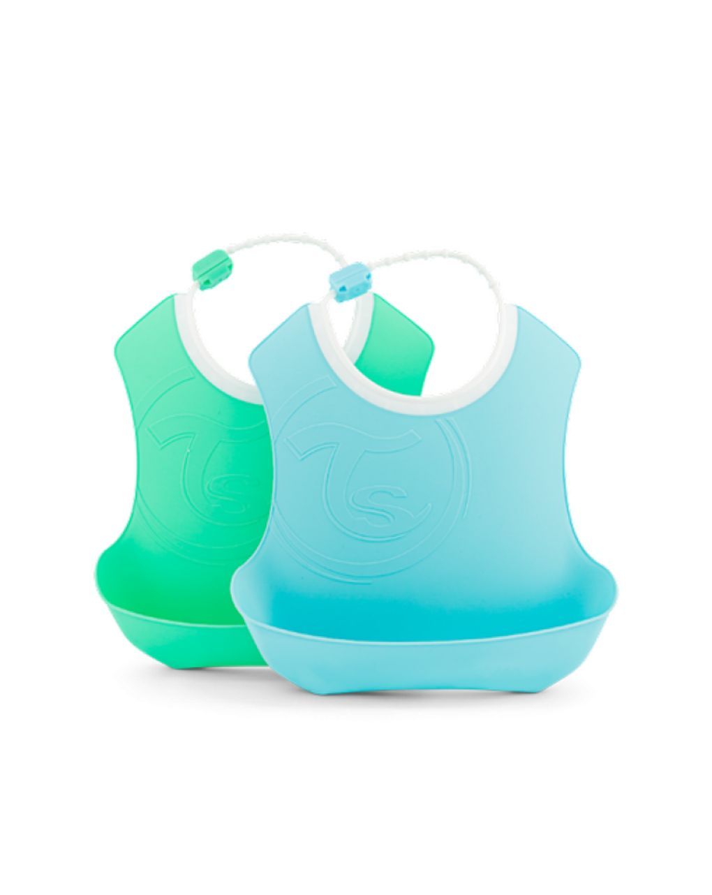 Twistshake σαλιάρα 2τμχ 4m+ pastel blue/green 32-08-78220 - Twistshake