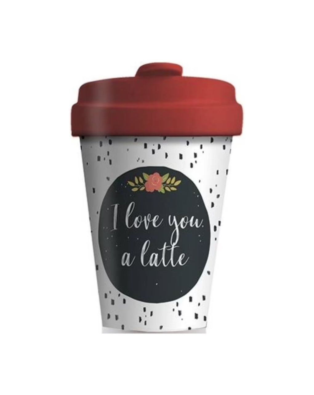 Chic mic ποτήρι bamboo σχέδιο i love you a latte 400ml βcρ271