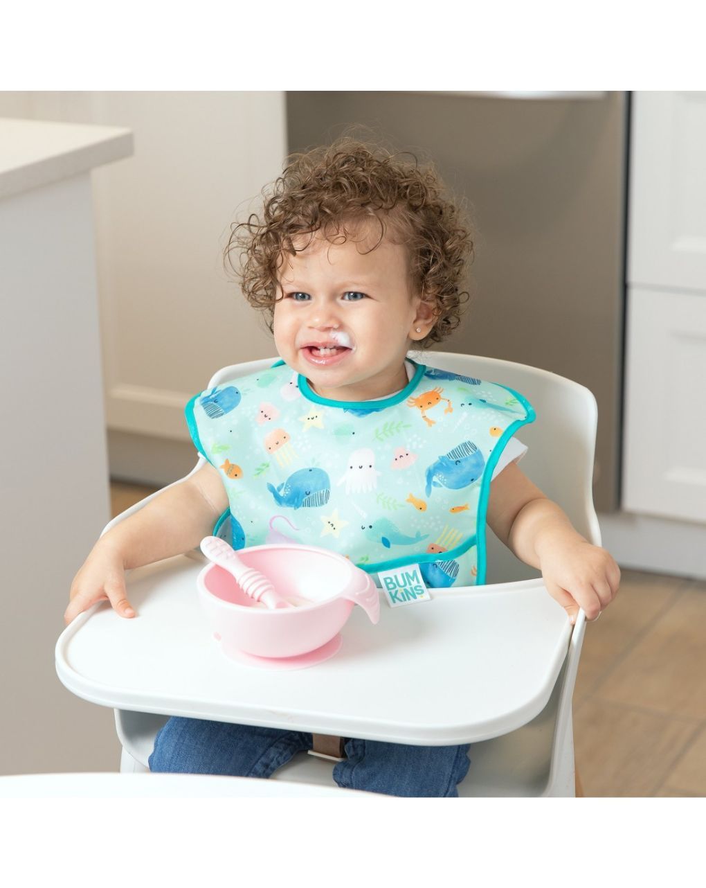 Bumkins αδιάβροχη σαλιάρα superbib ocean life 6-24m 330343 - BUMKINS