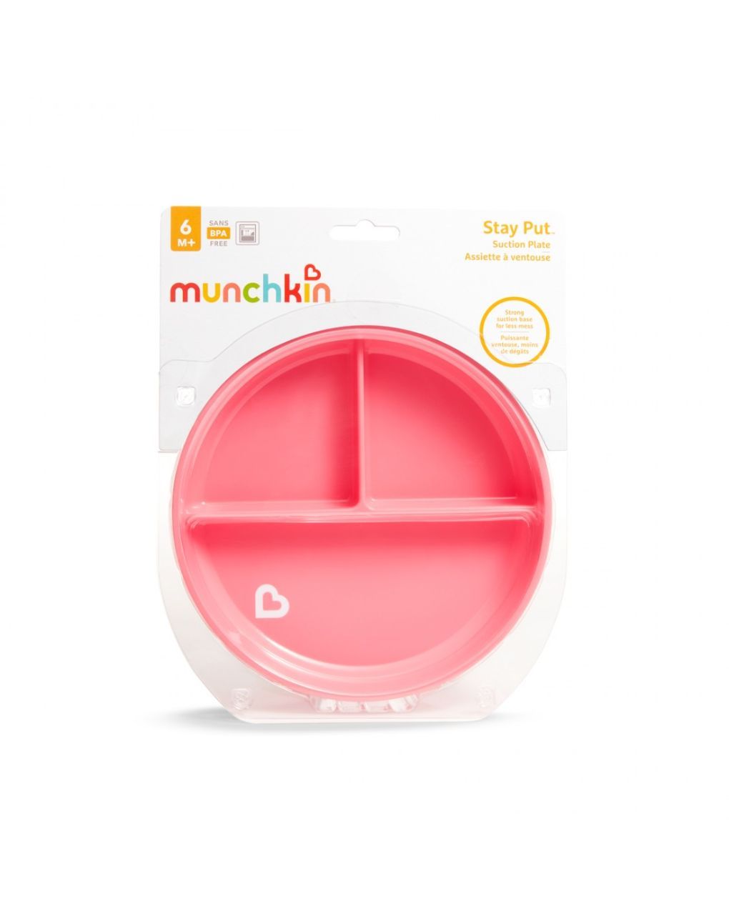 Munchkin παιδικό πιάτο με βεντούζα suction plate 6m+ (διάφορα χρώματα) 11213 - Munchkin
