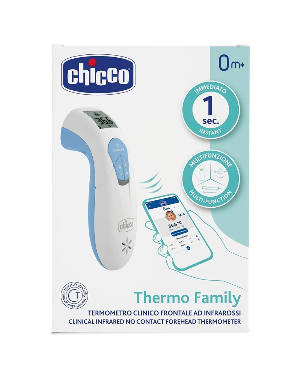 Chicco θερμόμετρο thermo family με υπέρυθρες και app h01-09222-00 - Chicco