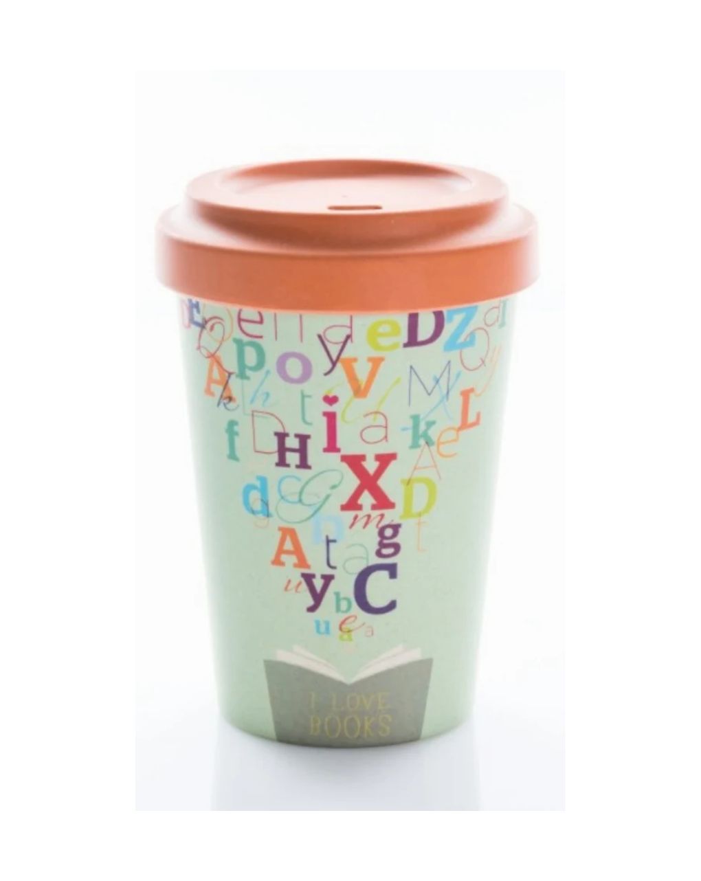 Chic mic ποτήρι bamboo 400ml σχέδιο i love books