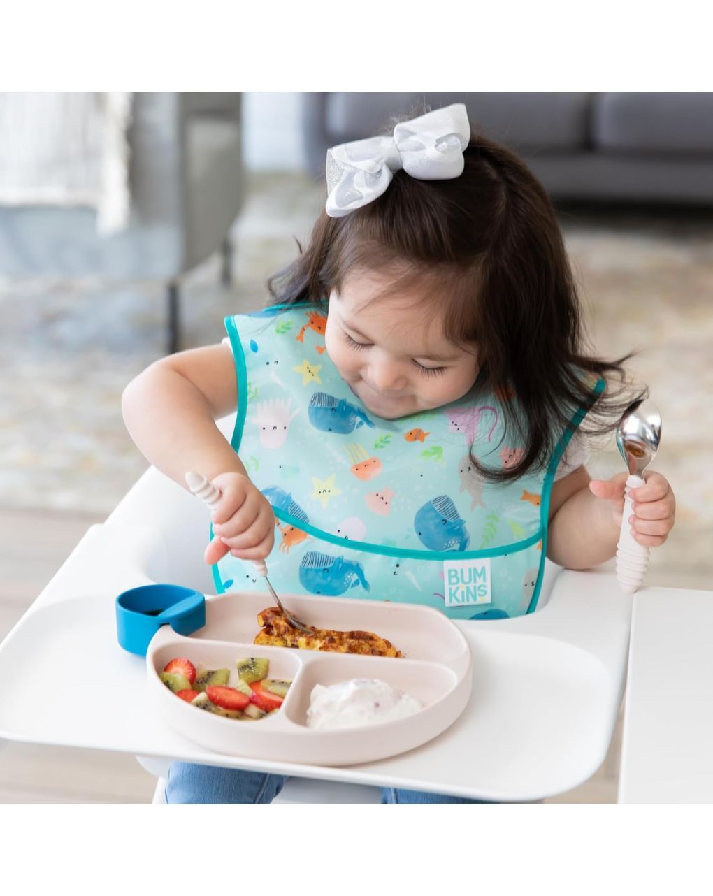 Bumkins αδιάβροχη σαλιάρα superbib ocean life 6-24m 330343 - BUMKINS