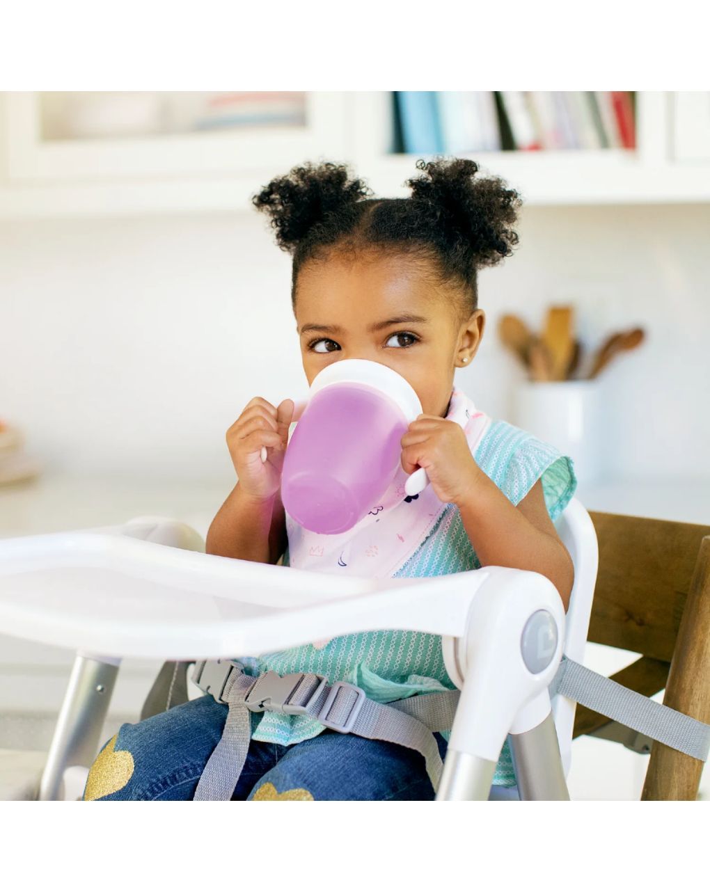 Munchkin εκπαιδευτικό ποτηράκι με λαβές miracle 207ml purple - Munchkin