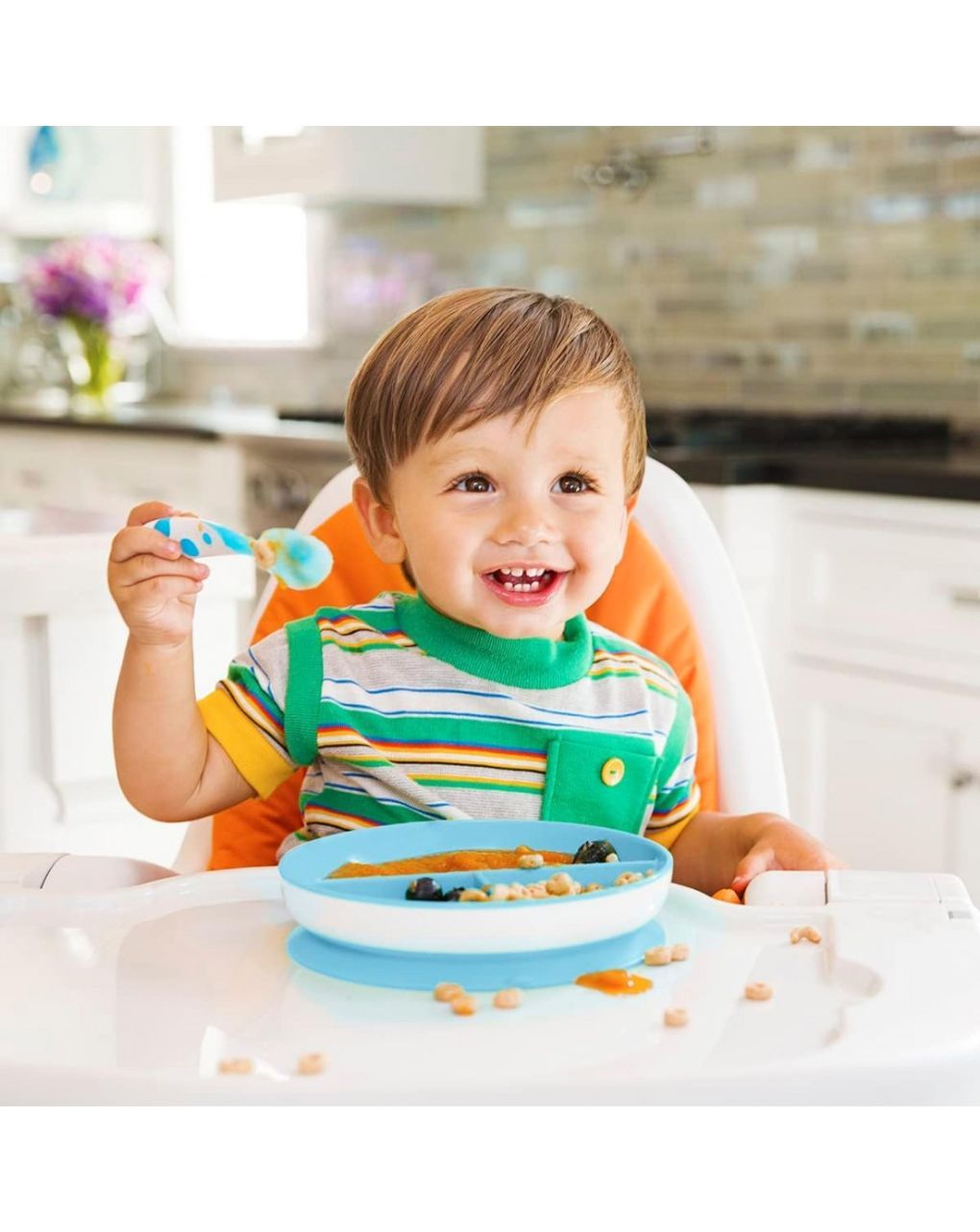 Munchkin παιδικό πιάτο με βεντούζα suction plate 6m+ (διάφορα χρώματα) 11213 - Munchkin