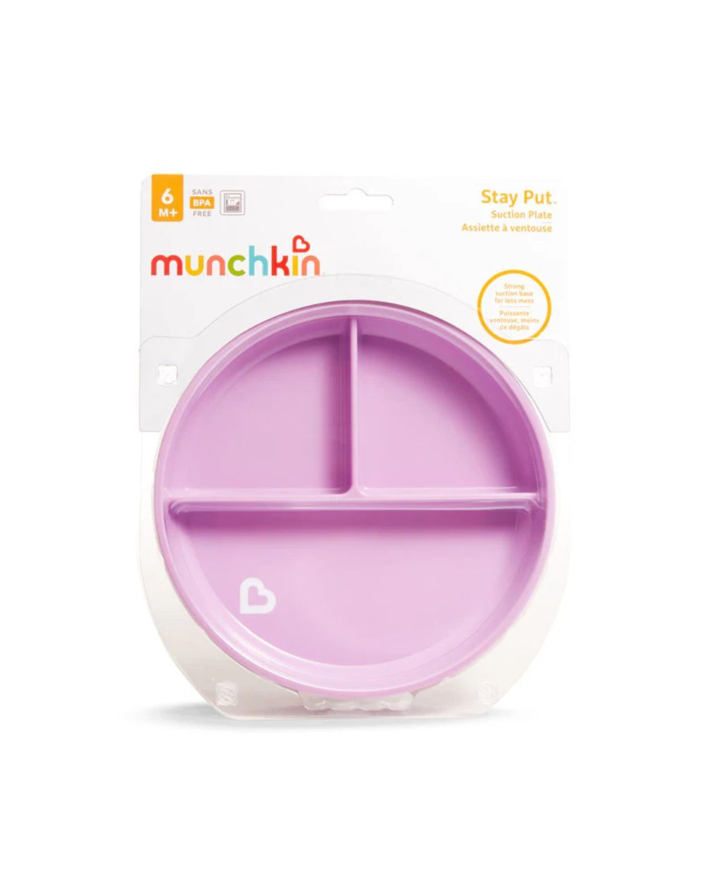 Munchkin παιδικό πιάτο με βεντούζα suction plate 6m+ (διάφορα χρώματα) 11213 - Munchkin