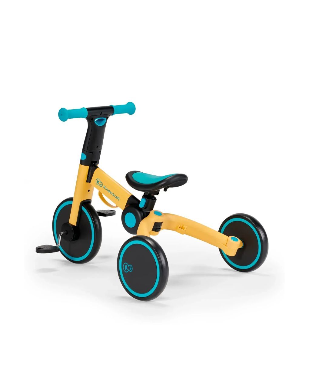 Kinderkraft πτυσόμενο τρίκυκλο ποδήλατο 4trike primrose yellow kr4tri00yel0000 - Kinderkraft