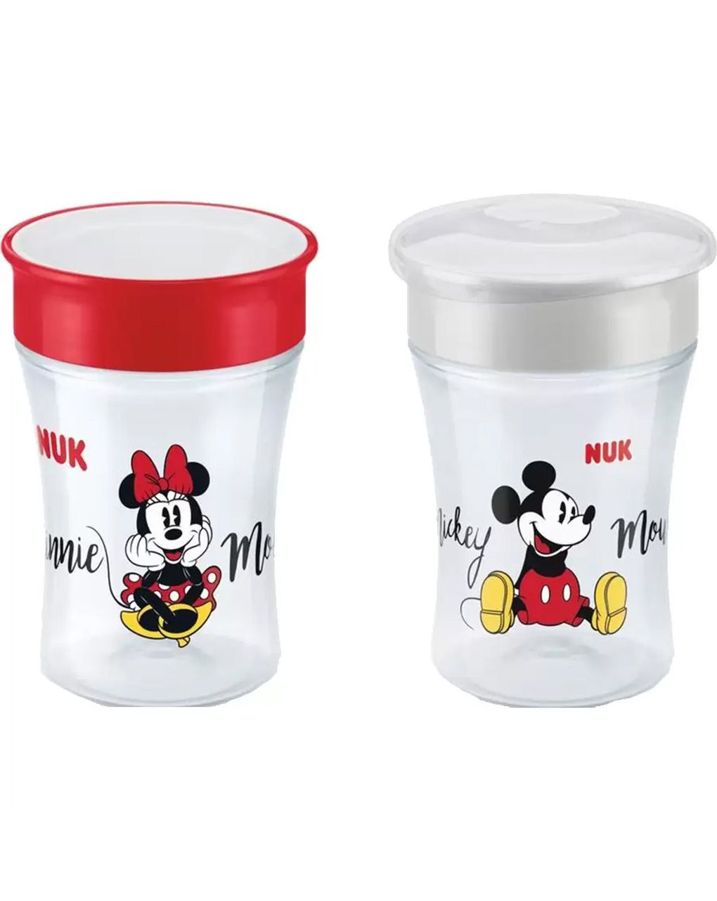 Nuk ποτηράκι evolution magic cup disney mickey & minnie (σχέδια) 230 ml 8m+