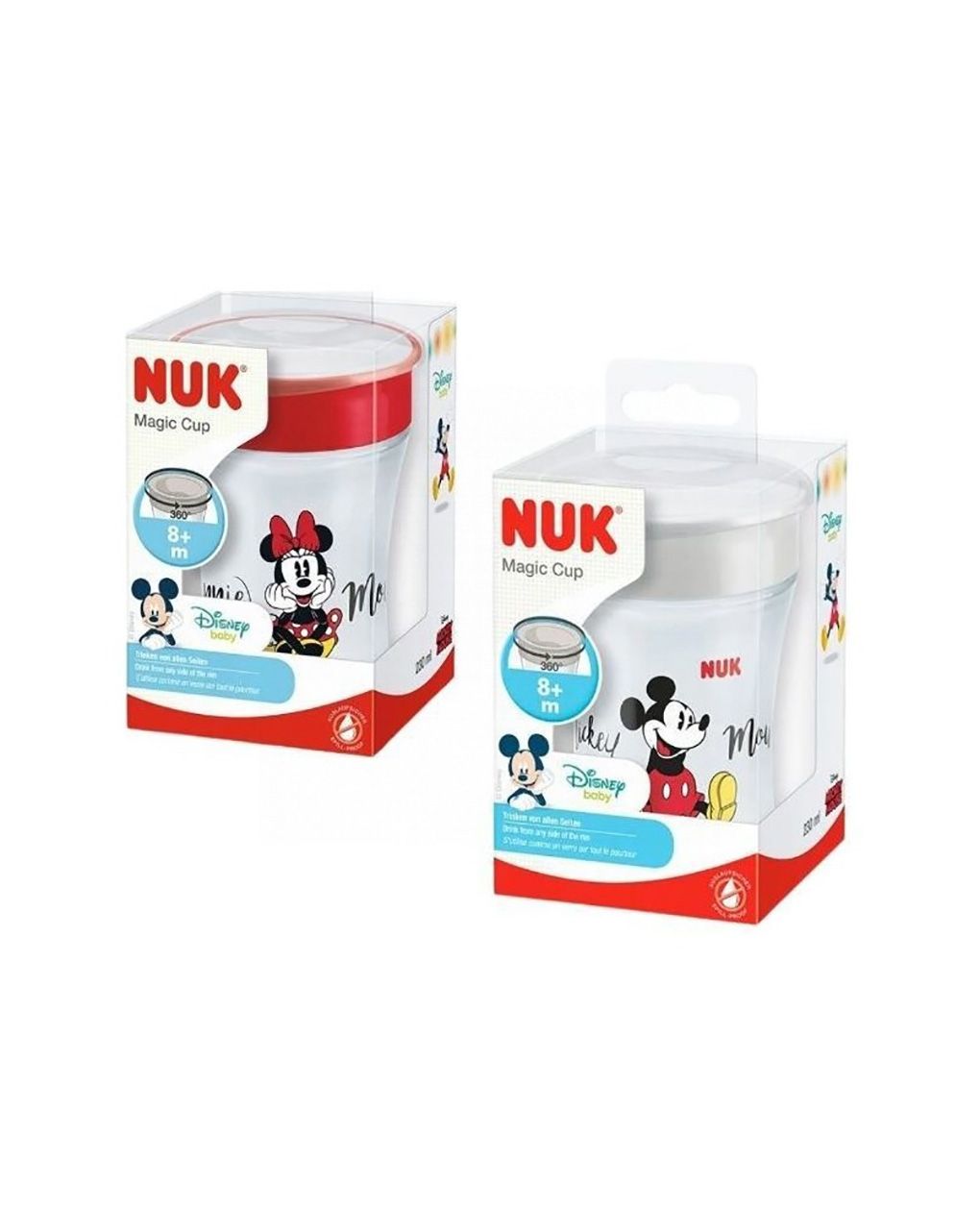 Nuk ποτηράκι evolution magic cup disney mickey & minnie (σχέδια) 230 ml 8m+ - Nuk
