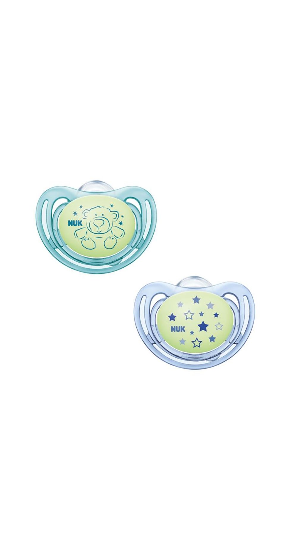 Nuk πιπίλες σιλικόνης freestyle night 6-18 μηνών 2 τεμ - Nuk