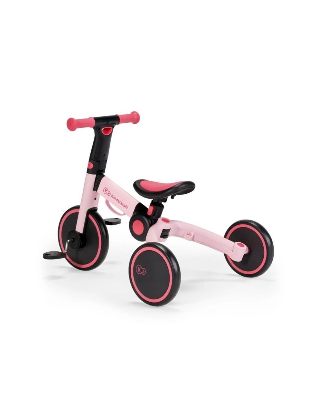 Kinderkraft πτυσόμενο τρίκυκλο ποδήλατο 4trike candy pink kr4tri00pnk0000 - Kinderkraft