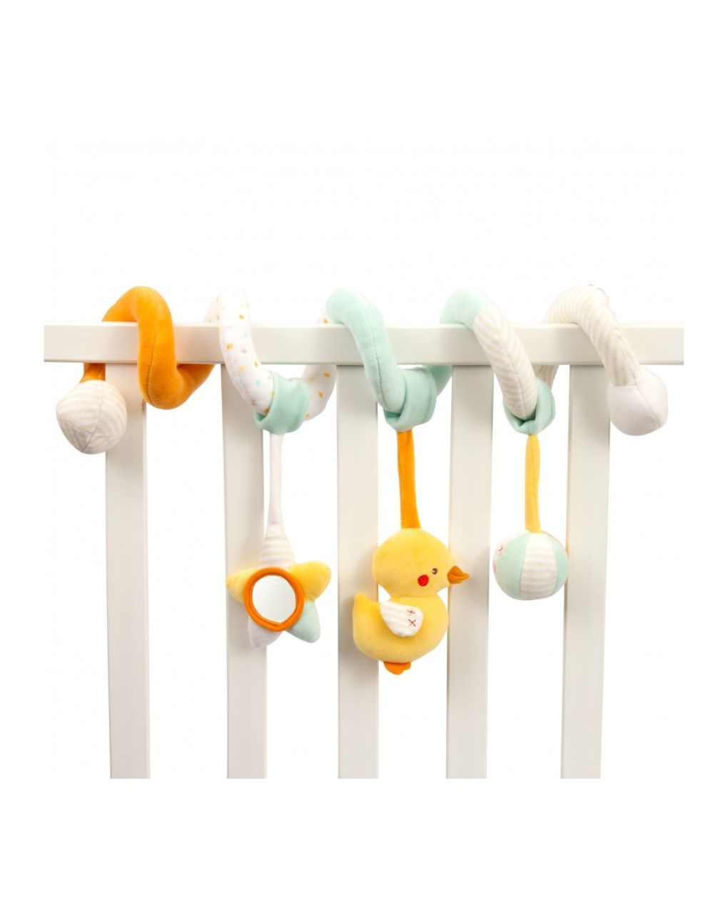 Baby smile μαλακό παιχνίδι σπιράλ για κούνια πάπια - Baby Smile