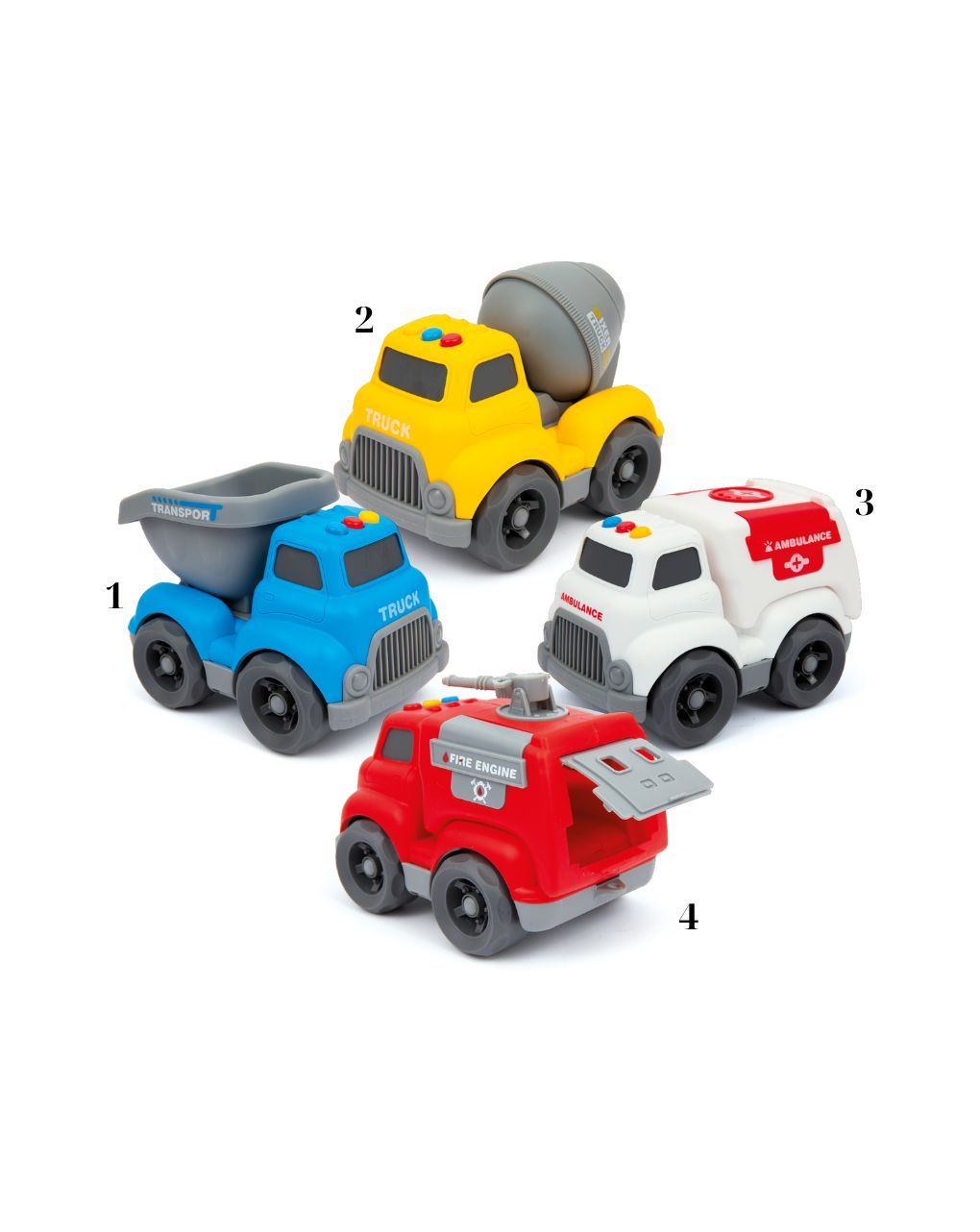 Baby smile οχήματα πόλης (4 σχέδια) prg00338