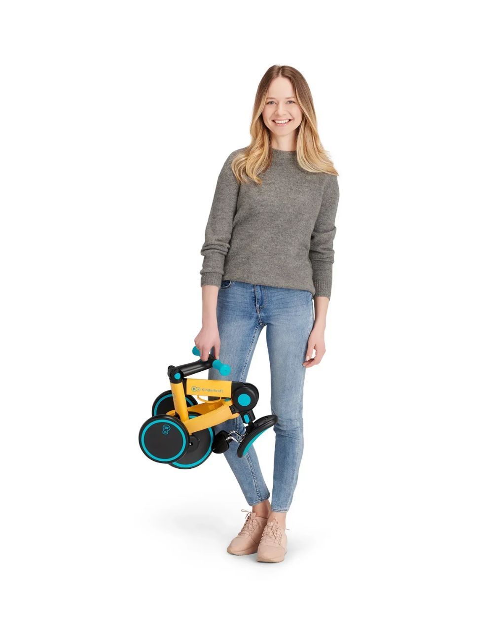 Kinderkraft πτυσόμενο τρίκυκλο ποδήλατο 4trike primrose yellow kr4tri00yel0000 - Kinderkraft