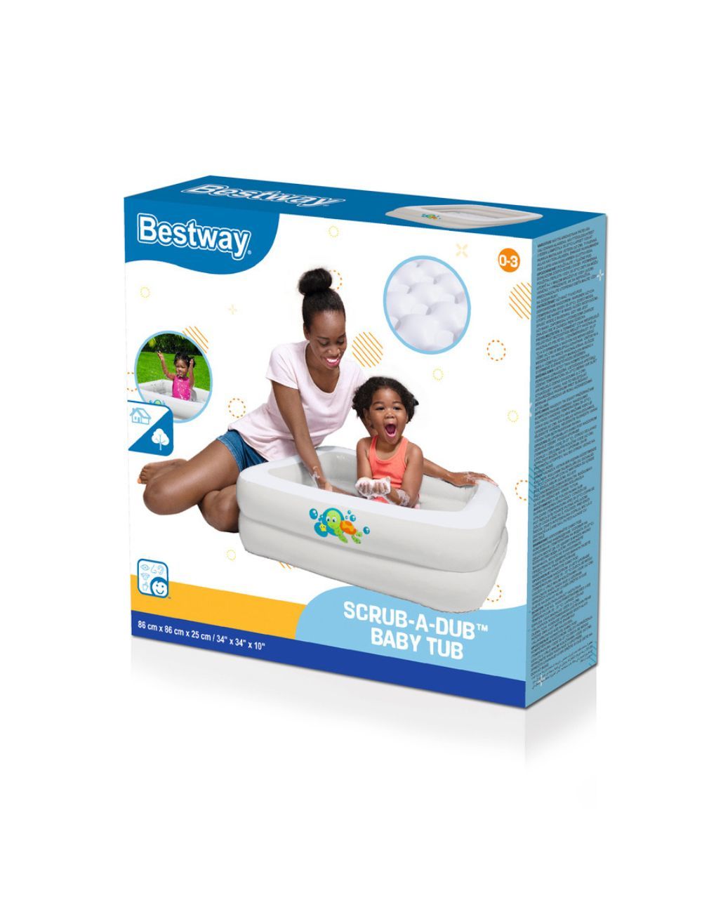 Bestway μπανιέρα με φουσκωτό δάπεδο bst51116b - Bestway