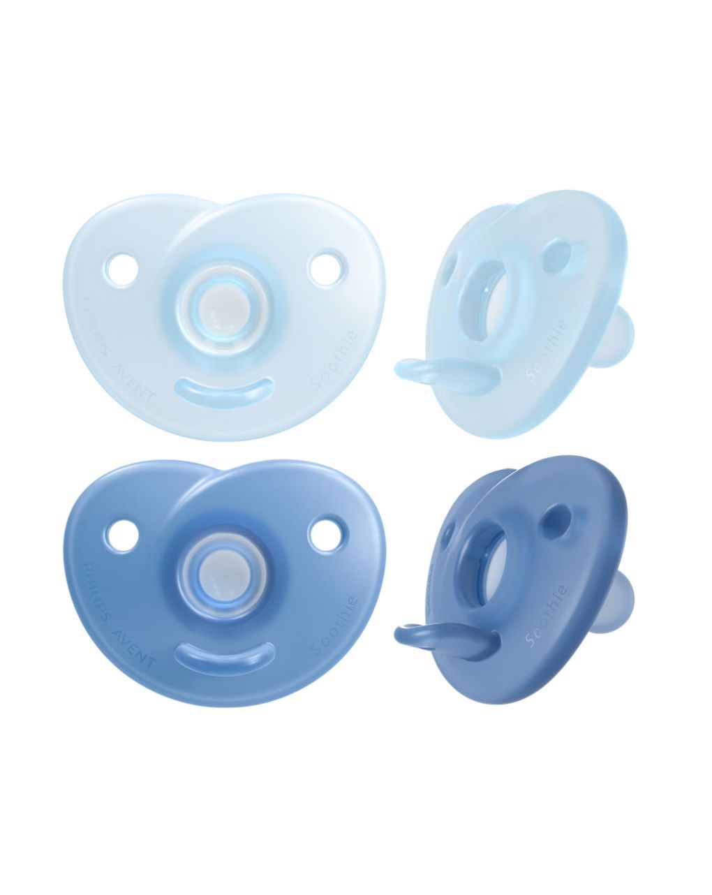 Philips avent soothie ορθοδοντική πιπίλα σιλικόνης 0-6m boy, scf099/22