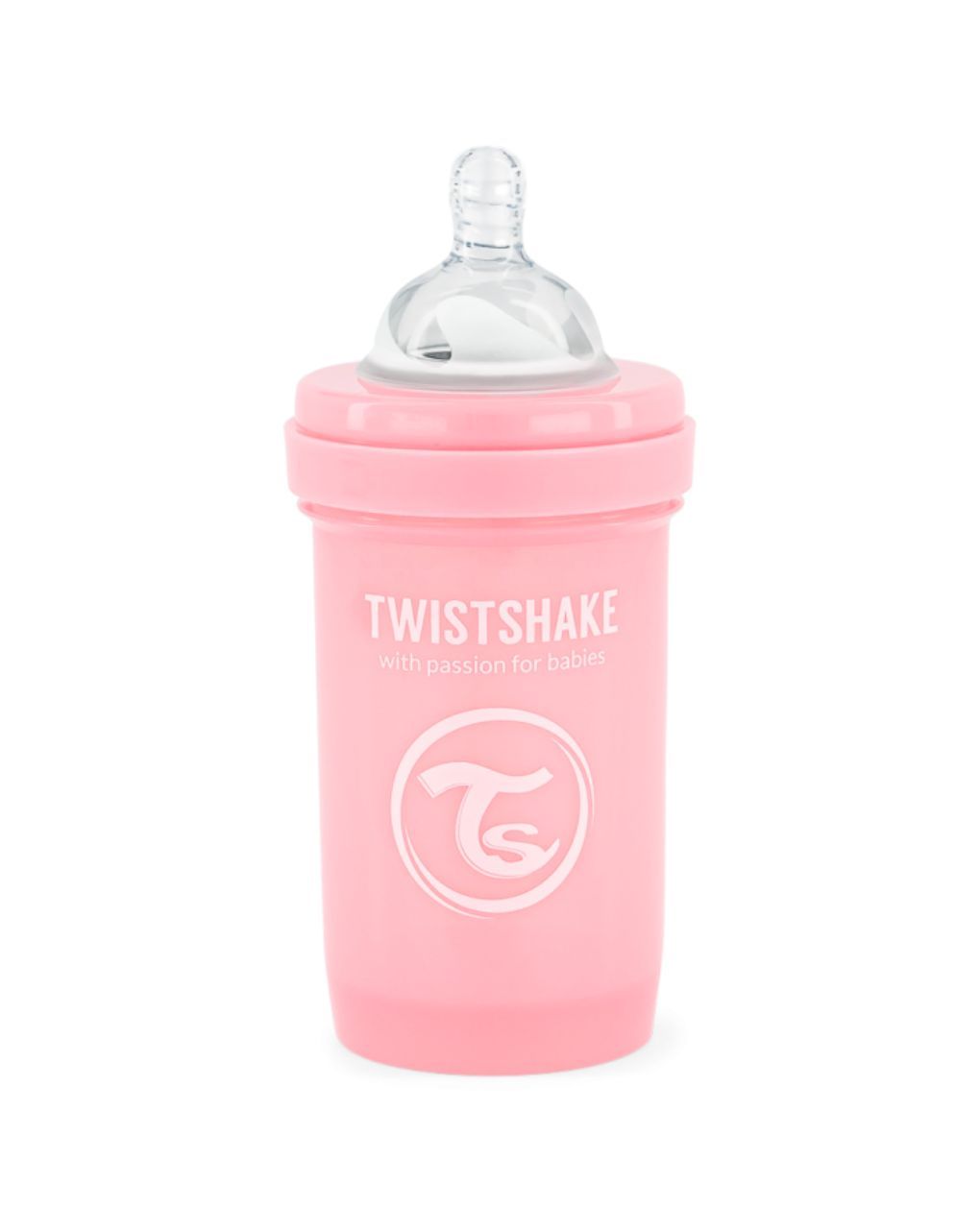 Twistshake μπιμπερό κατά των κολικών 180ml pastel pink 32-08-78249 - Twistshake