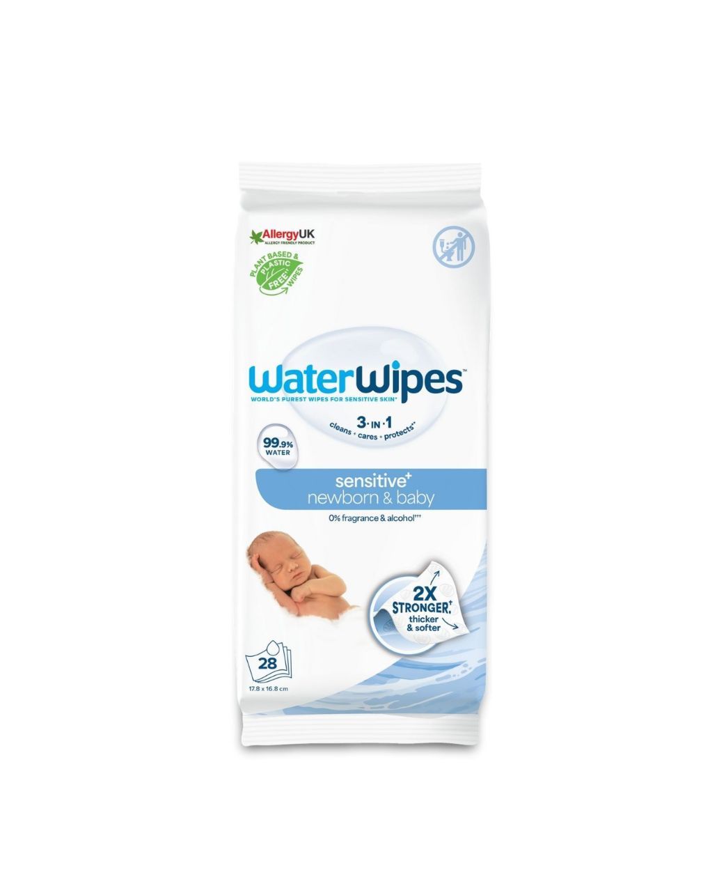 Waterwipes βιοδιασπώμενα μωρομάντηλα 28τμχ ib/420042