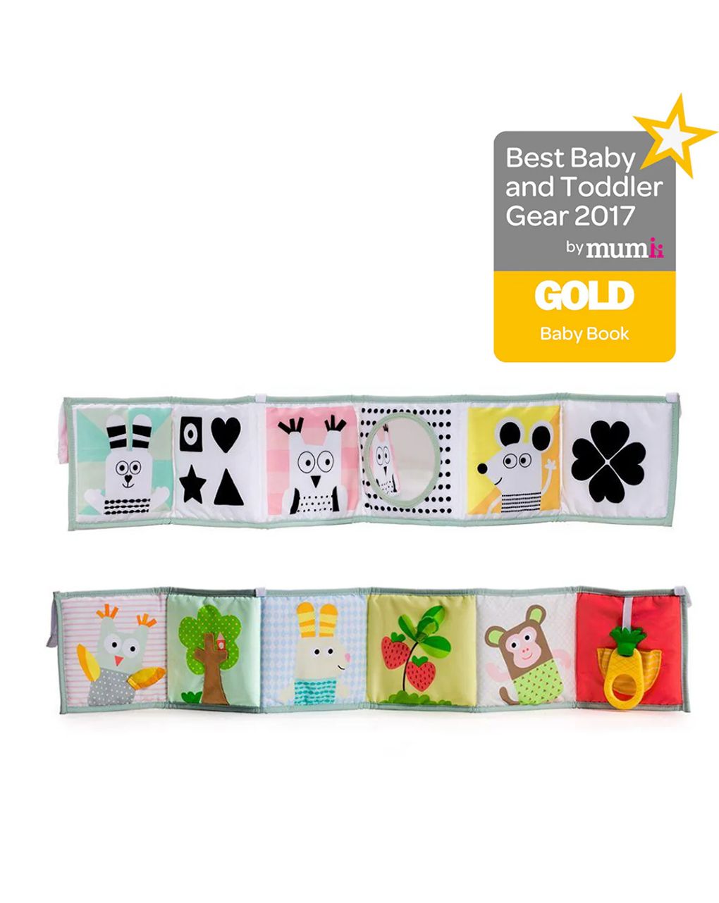 Taf toys παιχνίδι για καρότσι 3 σε 1 baby book t-12025 - Taf-toys