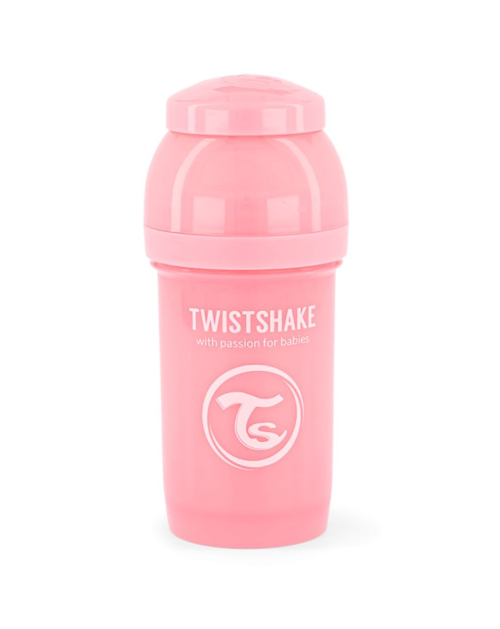 Twistshake μπιμπερό κατά των κολικών 180ml pastel pink 32-08-78249