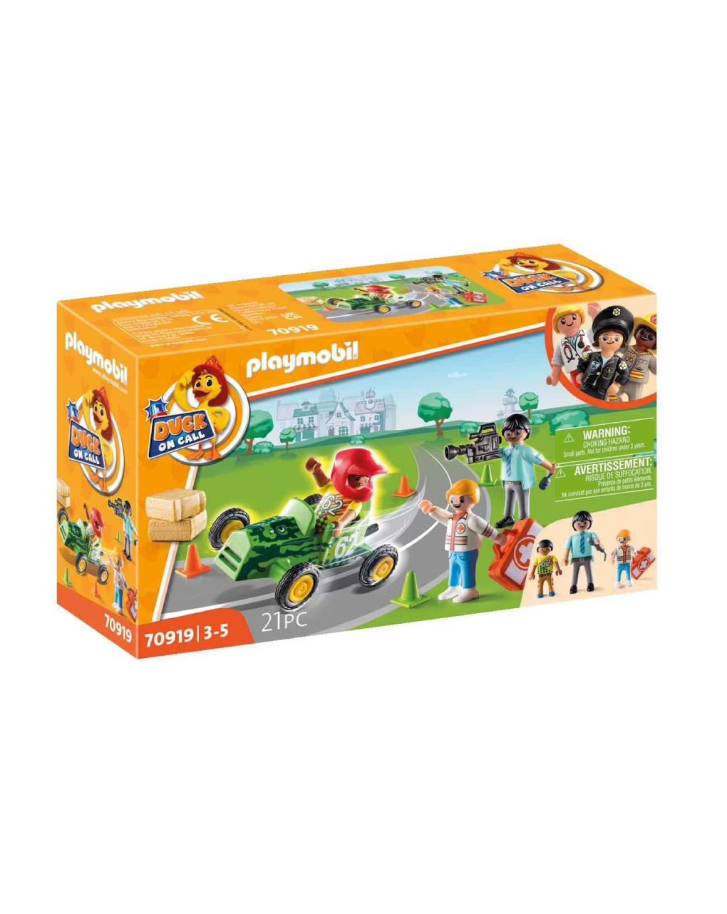 Playmobil duck on call - επιχείρηση διάσωσης: διάσωση στα go-kart! 70919