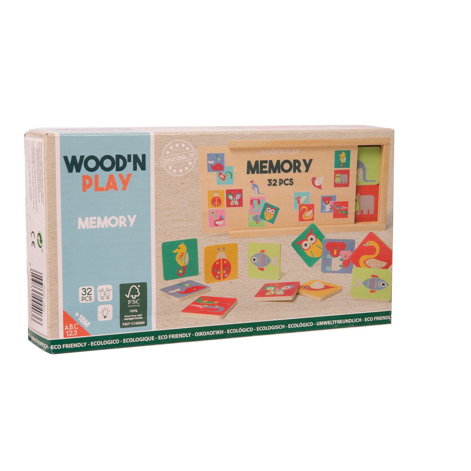 Wood' n play παιχνίδι μνήμης - Wood'N Play