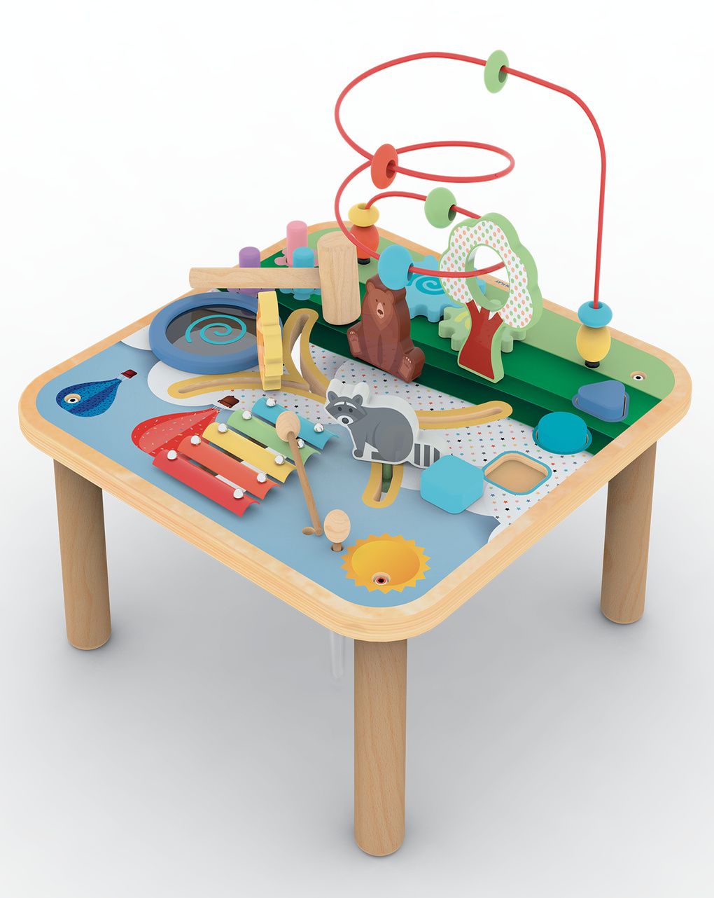 Wood n play ξύλινο τραπεζι δραστηριοτήτων - Wood'N Play