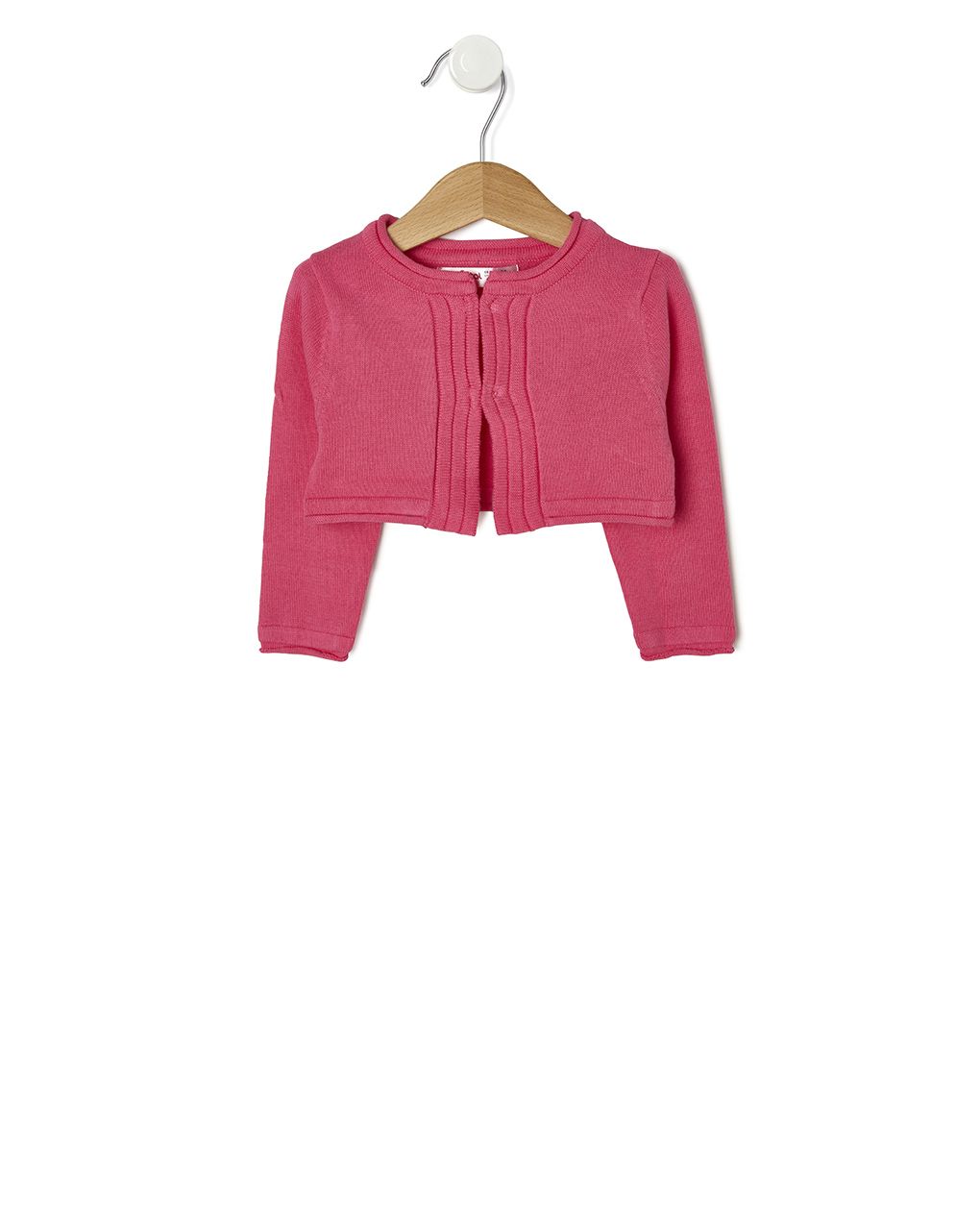 ζακετάκι πλεκτό μπολερό φούξια για κορίτσι - Prénatal