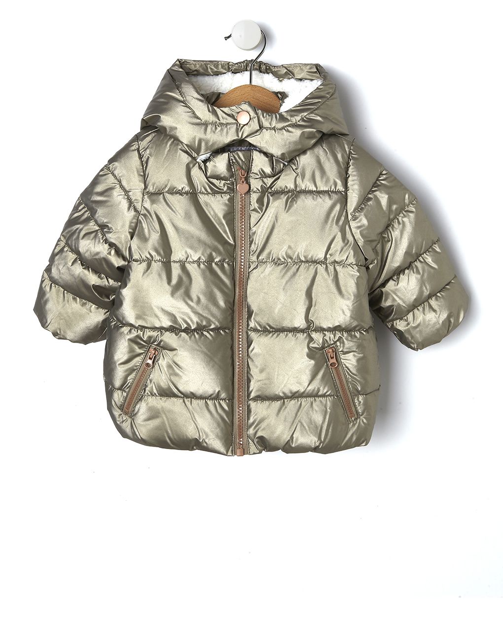 μπουφανάκι φουσκωτό χρυσό για κορίτσι