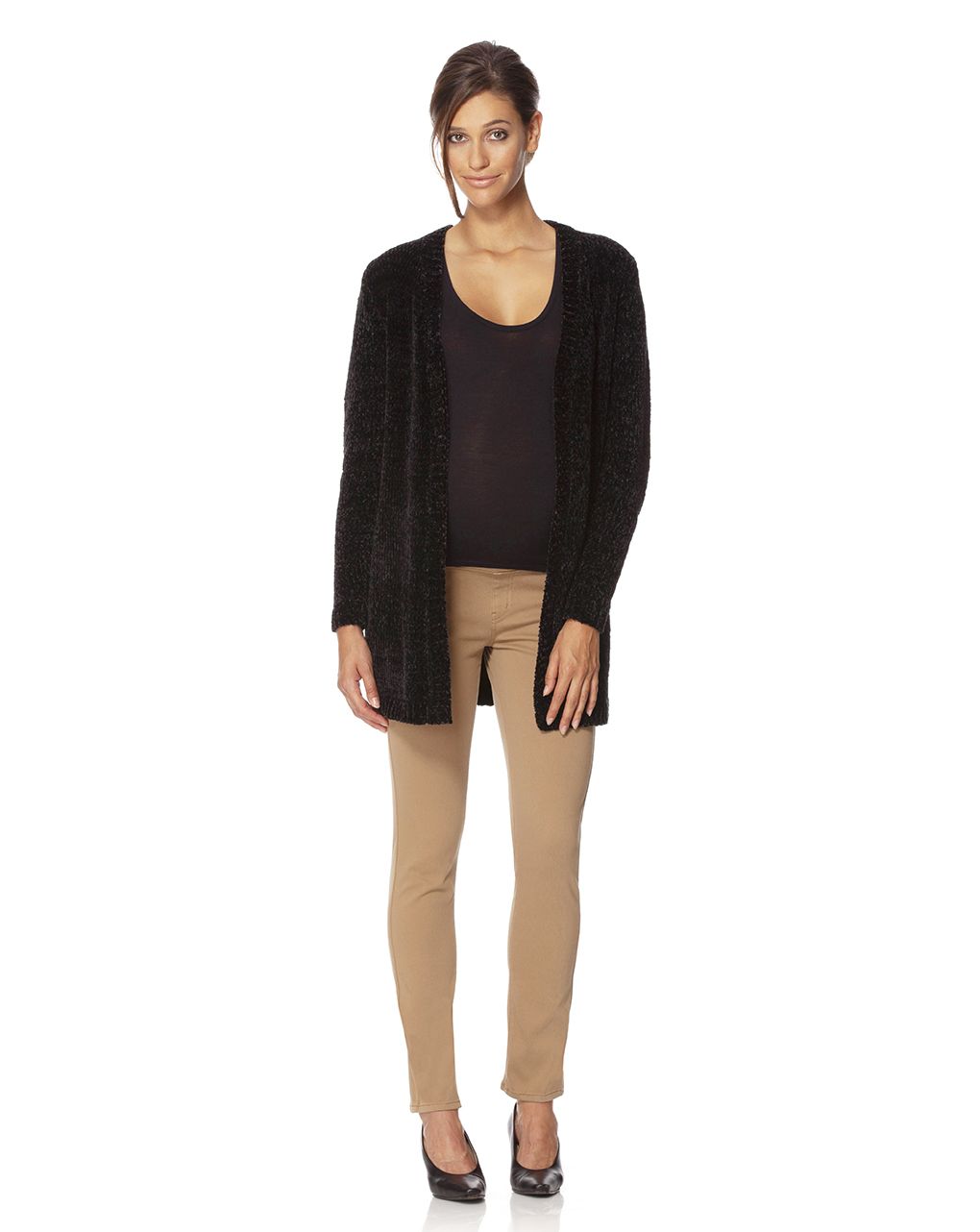 γυναικείο παντελόνι skinny twill καφέ ανοιχτό - Prénatal