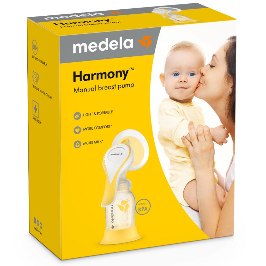Medela harmony pump and feed set+θηλή σίτισης calma - Medela