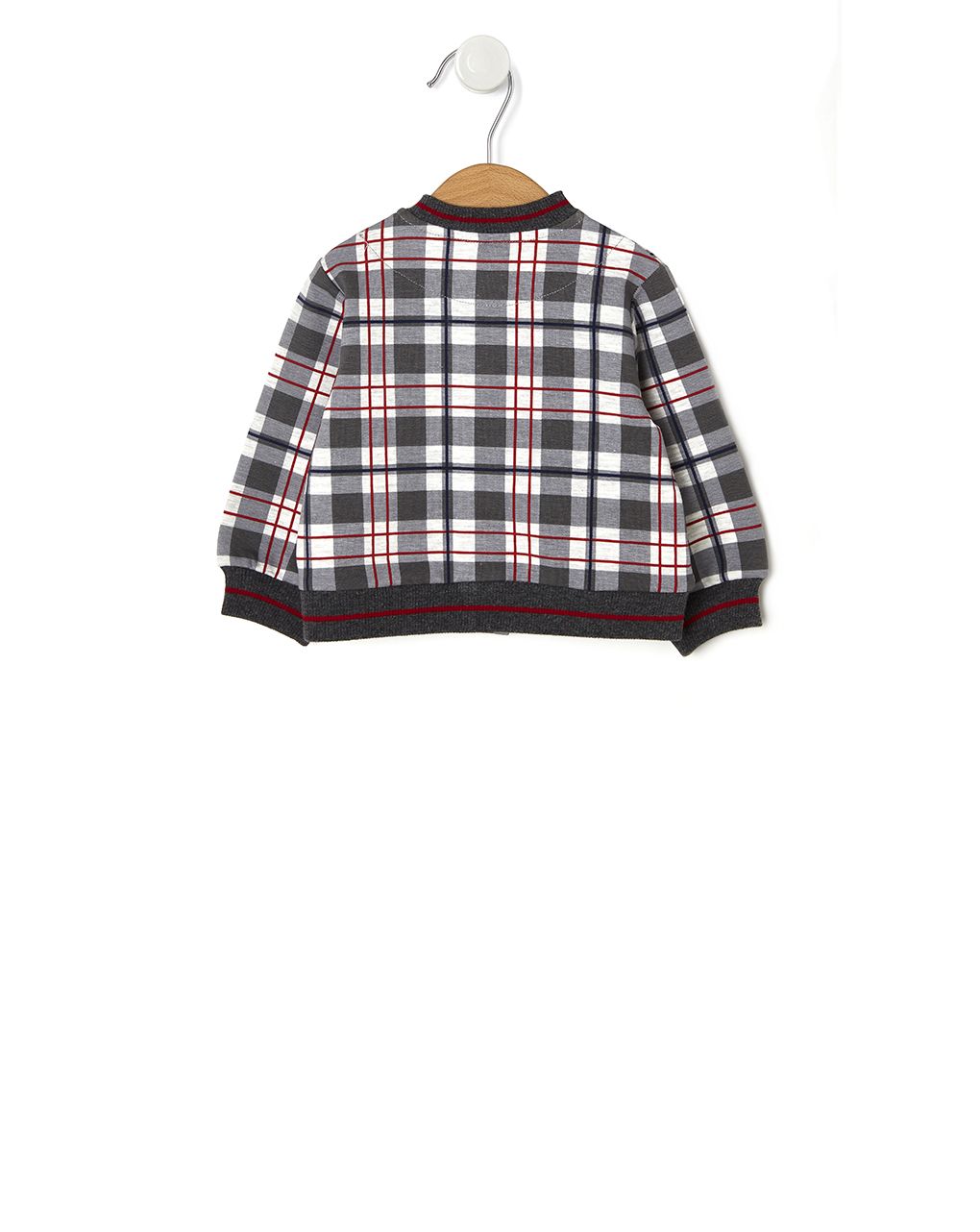 καρό ζακέτα για αγόρι με γράμμα p - Prénatal