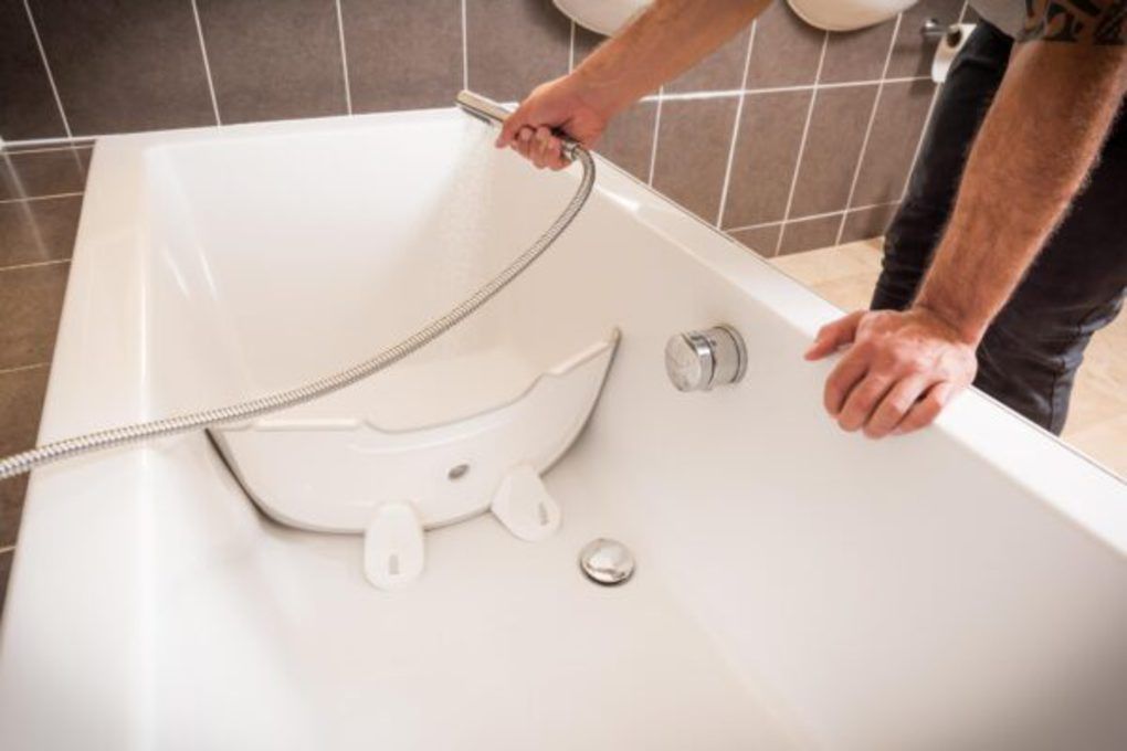 Babydam διαχωριστικό μπάνιου, λευκο/γκρι - BabyDam