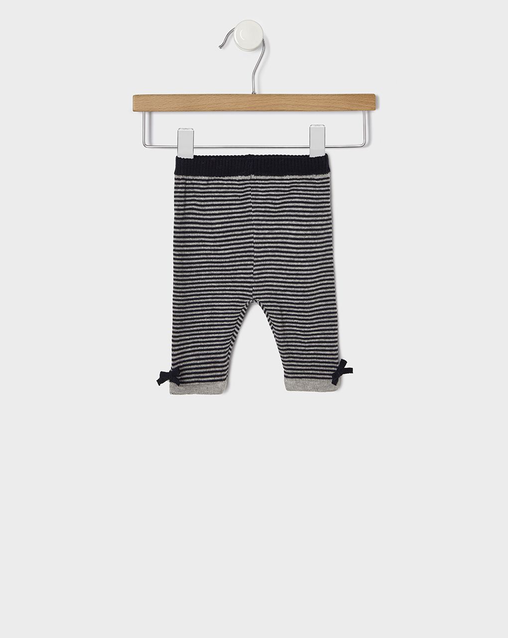 σετ πλεκτό μπλουζάκι και γκέτες με σκυλάκια και ρίγες για κορίτσι - Prénatal