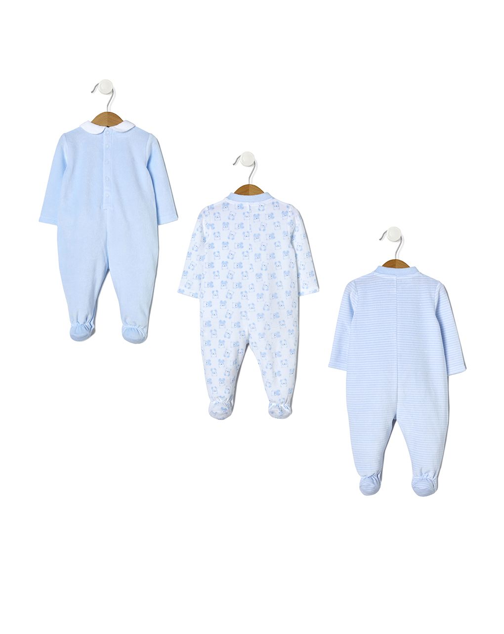 φορμάκια μακρυμάνικα σενίλ pack x3 boy - Prénatal