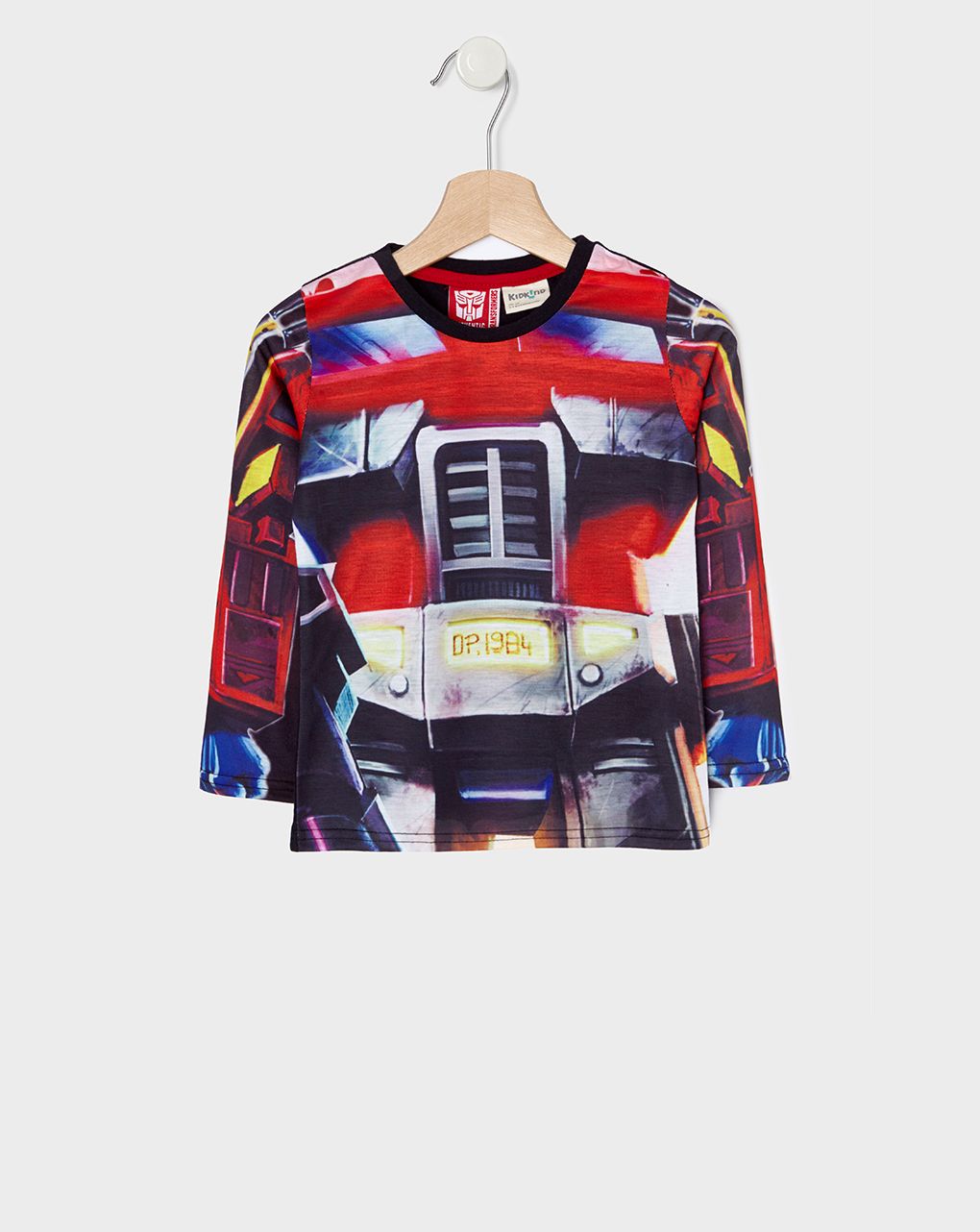 T-shirt με μακριά μανίκια και στάμπα transformers για αγόρι