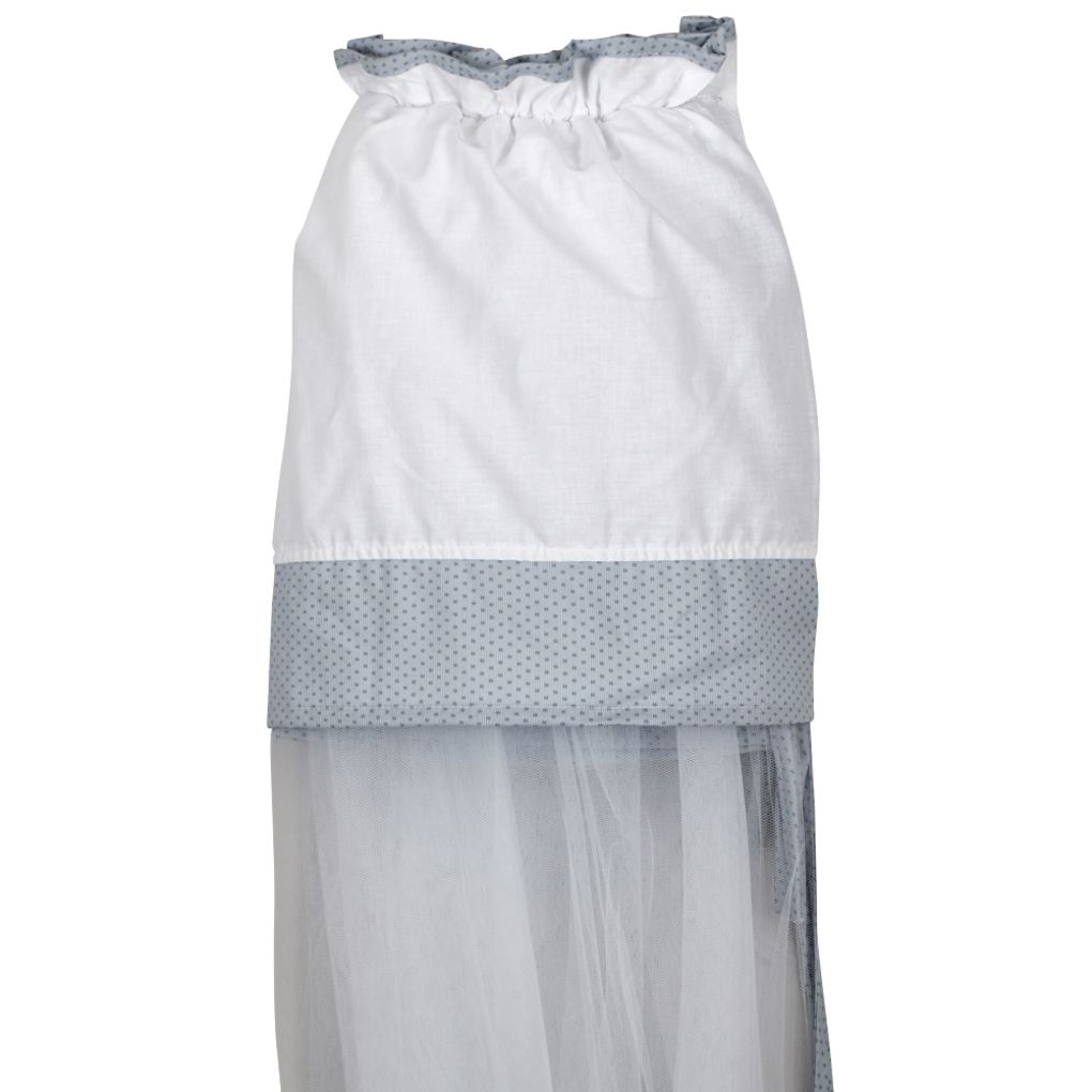 ο κόσμος του μωρού - κουνουπιέρα κρεβατιού "mom & dad" γκρι