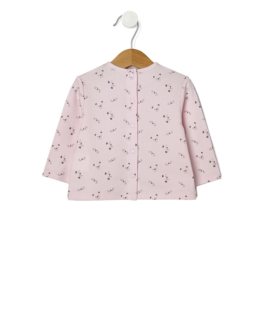 μπλούζα μακρυμάνικη funny animals ροζ για κορίτσι 657808 - Prénatal