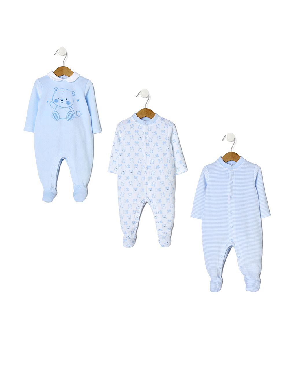 φορμάκια μακρυμάνικα σενίλ pack x3 boy - Prénatal