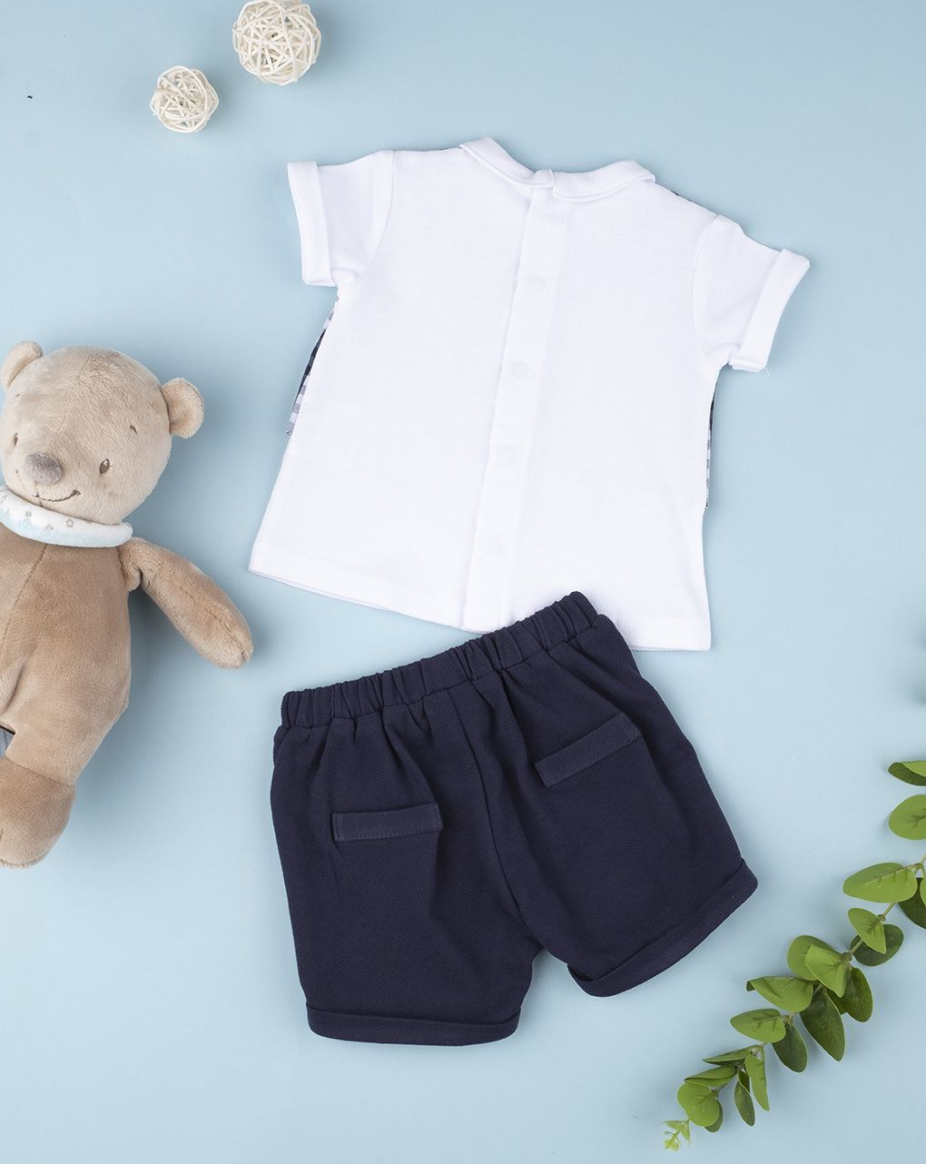 βρεφικό σετ μπλουζάκι και σορτσάκι για αγόρι - Prénatal