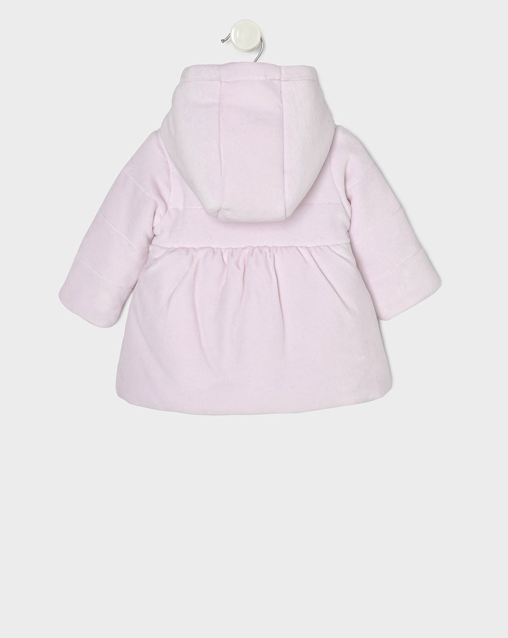μπουφάν σενίλ με κουκούλα ροζ για κορίτσι - Prénatal