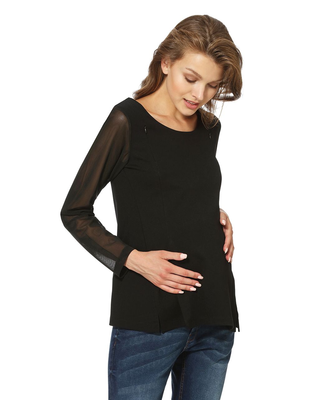 γυναικεία μπλούζα θηλασμού με ένθετα - Prénatal